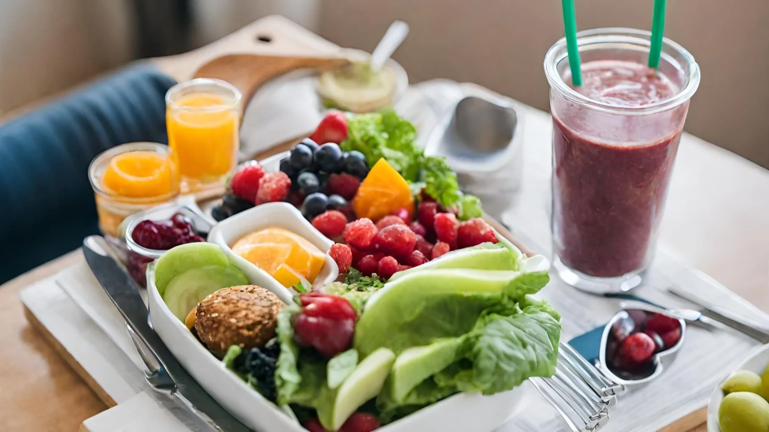 how to eat healthy while staying in a hotel