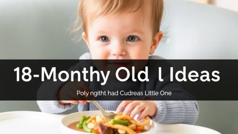 18-Month-Old Food Ideas: Nutritious and Delicious Meals for Your Little One