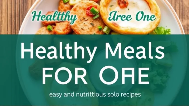 Healthy Meals for One: Easy and Nutritious Solo Recipes