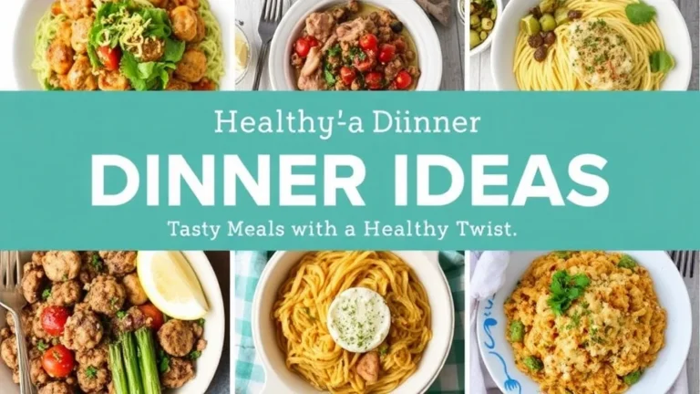 Healthy-ish Dinner Ideas: Tasty Meals with a Healthy Twist