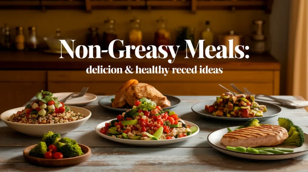 Non-Greasy Meals Delicious & Healthy Recipe Ideas